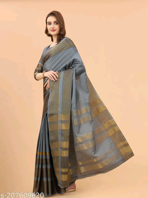 Ritika Lining Cotton Silk Daily Wear Sarees Catalog